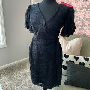Lilly Pulitzer black Romper with tie on the side size S
